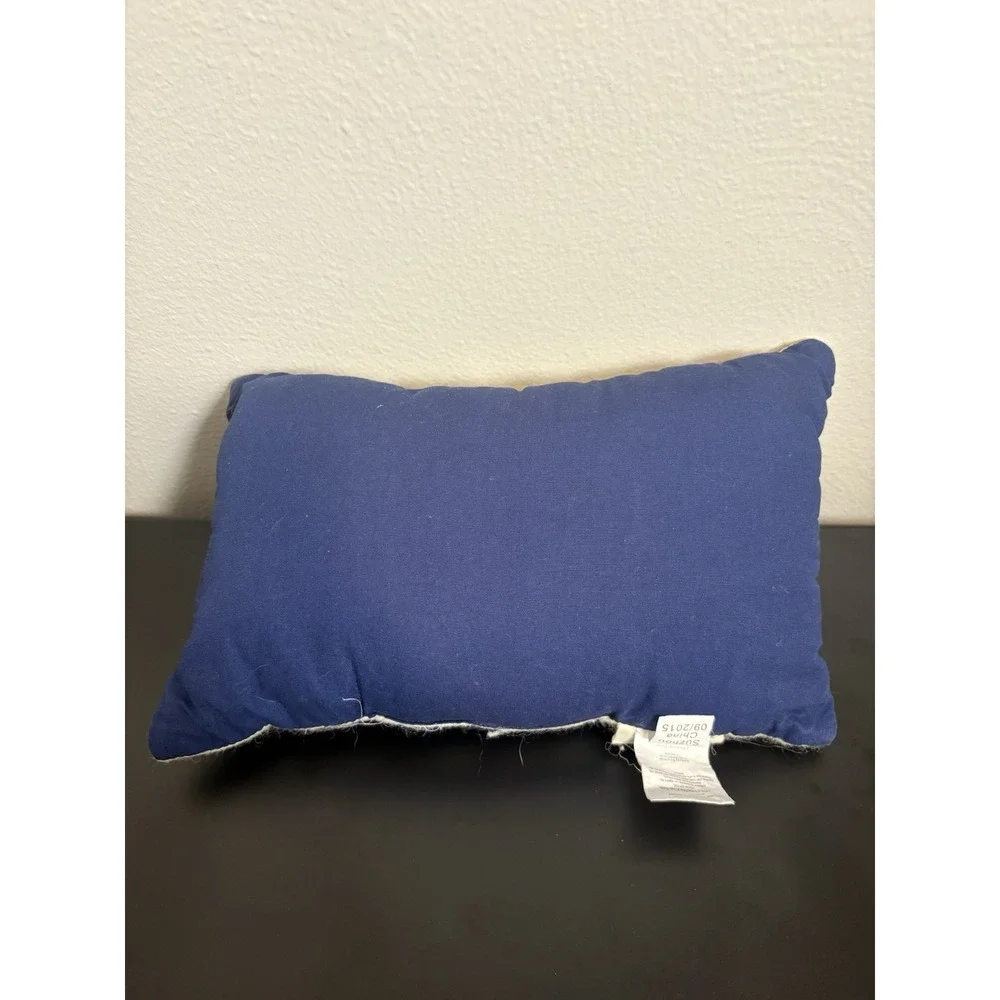 Pottery Barn Kid Decorative Pillow Small Lighting Bolts Stripes Blue Boys 9x13